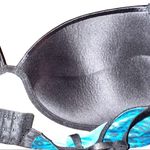 Cute black trim with blue animal print design! Push up! Black Size undefined Photo 6