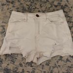 White Jean Shorts Size 2 Photo 0