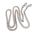 Silver Tone Purse Flat Chain Strap Replacement Handle 50" Long 3/8" Wide Photo 0