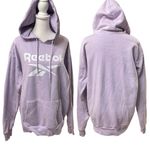 Reebok Purple w White Logo Pullover Women's Hoodie with Kangaroo Pocket Size M Photo 1