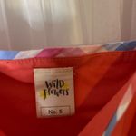 Wildflowers Coral and Multicolor Midi Dress Blue Photo 2