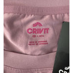 Crivit Shirt‎ Womens Large Pink Tie Front Casual Commute Workout Gym Athleisure Photo 5