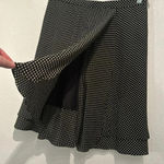 Carlisle Vintage  100% Silk Polka Dot Ruffled Lined Skirt size 12 Photo 3