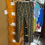 LuLaRoe NWOT Leggings Navy Blue Orange Arrows OS One Size (2-10) Photo 5