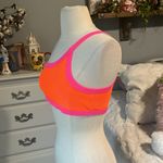 Neon Orange Pink Trim One Shoulder Bikini Top Size undefined Photo 4