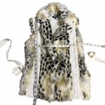 XOXO Y2K Mob Wife Faux Fur Trim Sweater Vest Size Medium Photo 2