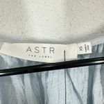 ASTR the Label Puff Sleeve Side Tie Top Periwinkle Blue Oversized Feminine XS Photo 2