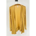 Zenana Outfitters  Yellow‎ Women's Long Sleeve Button Up Sweater - Size Medium Photo 6