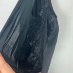 ZARA High Neck Sleeveless Black Maxi Lace Dress Size Medium Photo 12