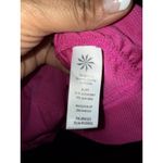 Athleta  Short Sleeve Top Size MT Medium Tall‎ Bright Pink Cinched Sides Photo 3