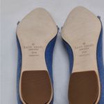 Kate Spade  Womens Flats Size 9.5 Blue Denim Silver Metallic Quiet Luxury Shoes Photo 9