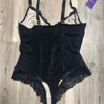 hey Shape NWT size medium Black lace bodysuit tummy control Corset top Body Suit Photo 1