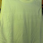 Lululemon Breeze By Muscle Crop Tank Neon Yellow Euc Photo 3