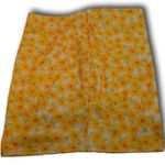 SheIn Curve Bright Buttercup Yellow Floral Skirt Photo 1