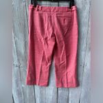 BCBGMAXAZRIA Women's BCBG Maxazria Wide Leg‎ Crop Pants Dark Pink Plaid Size 6 EUC Photo 1