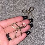 Target Gold plated bow earrings Photo 1
