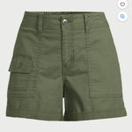 Time And Tru  Women's Plus Utility Cuff Shorts, 4" Size 6 Photo 0