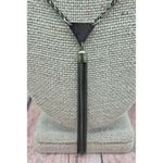 None Dark Brushed Gold Tone Statement Collar Necklace Drop Faux Turquoise Western Photo 5