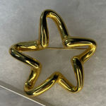 VTG abstract star brooch freestyle design gold tone Photo 0