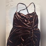 Amanda Uprichard Jasalina Velvet Mini Dress in Cocoa brown Size L Photo 6