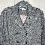 CAbi Style # 393 Gray Soft Double Breasted Shrunken Pea Coat Sz S Photo 1