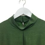 Chester Weinberg Dress 8 Vtg 60s Green Silk Cocktail Gown Covered Buttons Photo 12