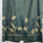Requirements  Vintage Moleskin Feel Size 6 Floral Green Skirt Back Zipper Closure Photo 3