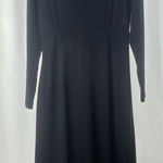 L.L. Bean‎ Long Sleeve Jersey Dress in Black Size Small Photo 0