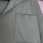 Altar'd State  MOSS GREEN RIBBED KNIT V NECK CROPPED SWEATER TOP SMALL Photo 3