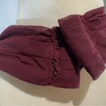 David's Bridal David’s Bridal satin and chiffon burgundy wine halter maxi dress size 16 Photo 3