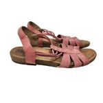 Earth Origins  Pink Leather Strappy Open Toe Slingback Laney Sandals Size 10 Photo 1