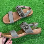 Nurture Women’s 8M Sandals Gems Comfort Brown Slip On Strappy Adjustable‎ Size 8 Photo 2