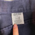 CEST TOI 0 Extra Small Button Fly‎ Purple Jean Shorts Cotton High Waist Cut Off Photo 2