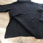 FOR THE REPUBLIC Black Chunky Knit Turtleneck Long Sleeve Sweater Womens Size S Photo 2