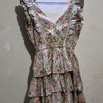 Anthropologie Love The Label Ines Tiered Ruffle Dress Size Small S NWT Photo 0