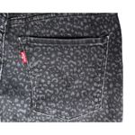 Levi's Womens  Pull On Skinny Jeans Leopard Cheetah Print Black Charcoal Size 10 Photo 5