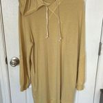 Yellow Hoodie Dress Size L Photo 0