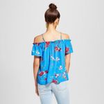 Xhilaration [ new ] Y-Neck Cold Shoulder Top Photo 1