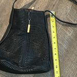 Sondra Roberts  Bucket Zip Purse Red Suede Snake Skin Pattern Button Closure‎ Photo 8