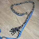 Vintage Seed Beaded Belt Woven Indonesia Boho Handmade Natural Black Pearl Photo 3