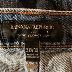 Banana Republic  Women's Curvy Slouch High Waisted Denim Jeans Dark Wash Size 10 Photo 7