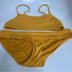 Athleta Scoop Bikini in mustard yellow size medium Photo 3