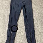 J Brand  Pinstripe Cass Railroad Vintage Stripe Zipper Ankle Crop Skinny Jeans Photo 2