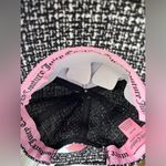 Juicy Couture  Black & White Tweed Baseball Cap Rhinestone Logo One Size NWT Photo 1