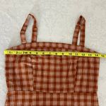Forever 21 Burnt Fall Orange Plaid Mini Dress Size Small Photo 7