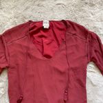 Haute Hippie XS Burgundy V-Neck Mini Dress With Tassel Boho Accents MSRP $695 Photo 6