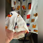 Vintage NOS Montgomery Ward Loomskill nautical flag blouse, size medium White Photo 4