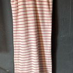 Anthropologie  Dolan Tshirt Striped Sleeveless Maxi Dress - Orange and White Photo 0