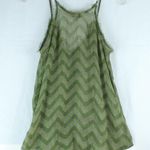 Arizona Jean Company Green Spaghetti Strap Button Up Blouse Womens Size L Photo 1