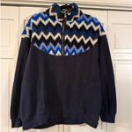 Aerie  cozy Sherpa chevron oversized pullover size M Photo 1